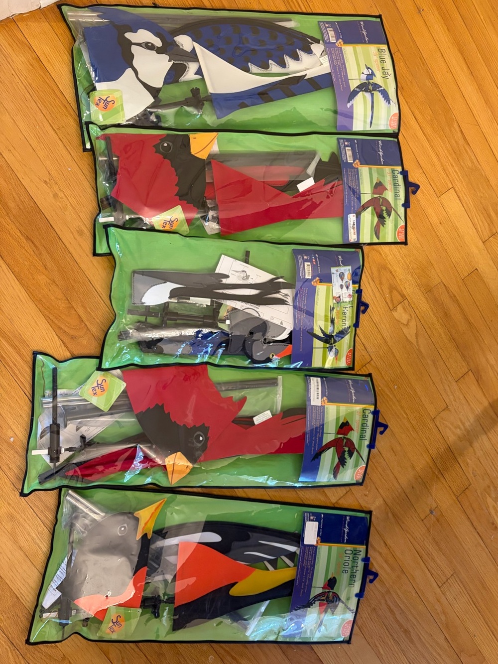 Wind Garden Lot of 5 Various Bird Spinners